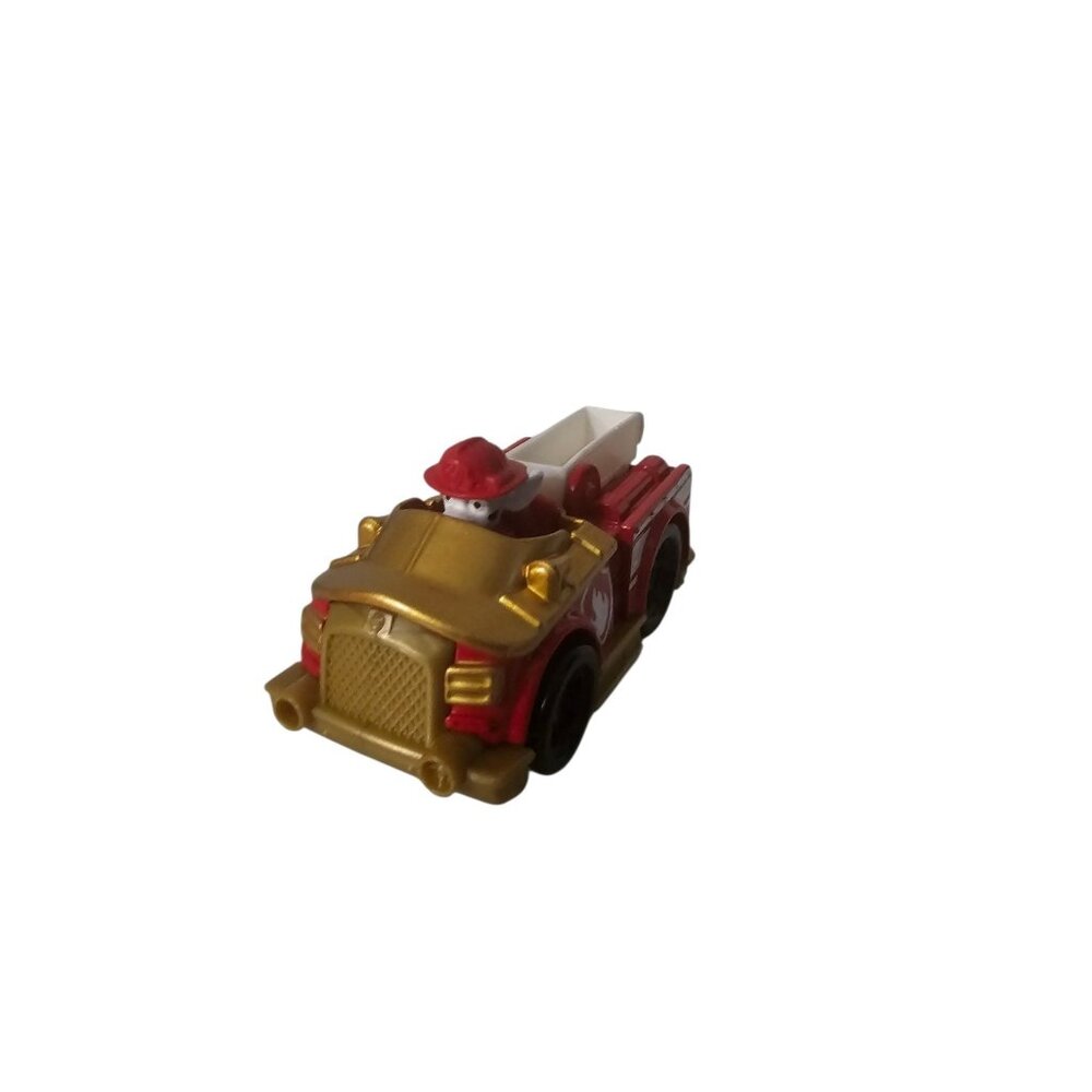 SML Diecast Paw Patrol Marshall Red Fire Truck True Metal Gold Toy Car Vehicle